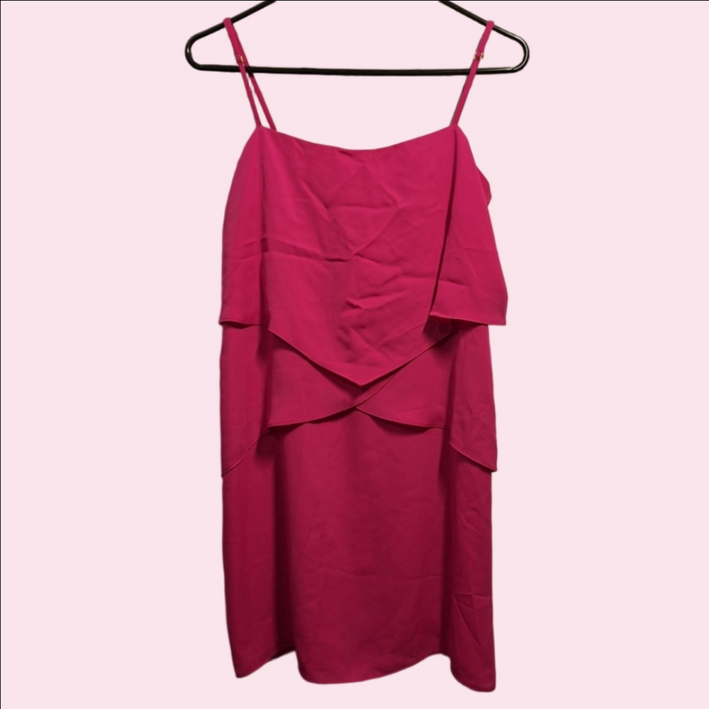 Amanda Uprichard Bright Vibrant Pink Mini Dress